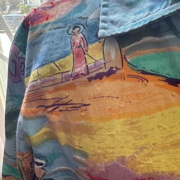 New Direction Sport colorful 100% cotton jacket - Picture 3 of 10